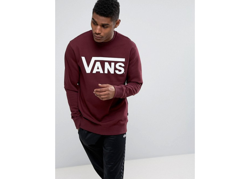 Classic Crew Neck Sweat In Red V00YX0K1O